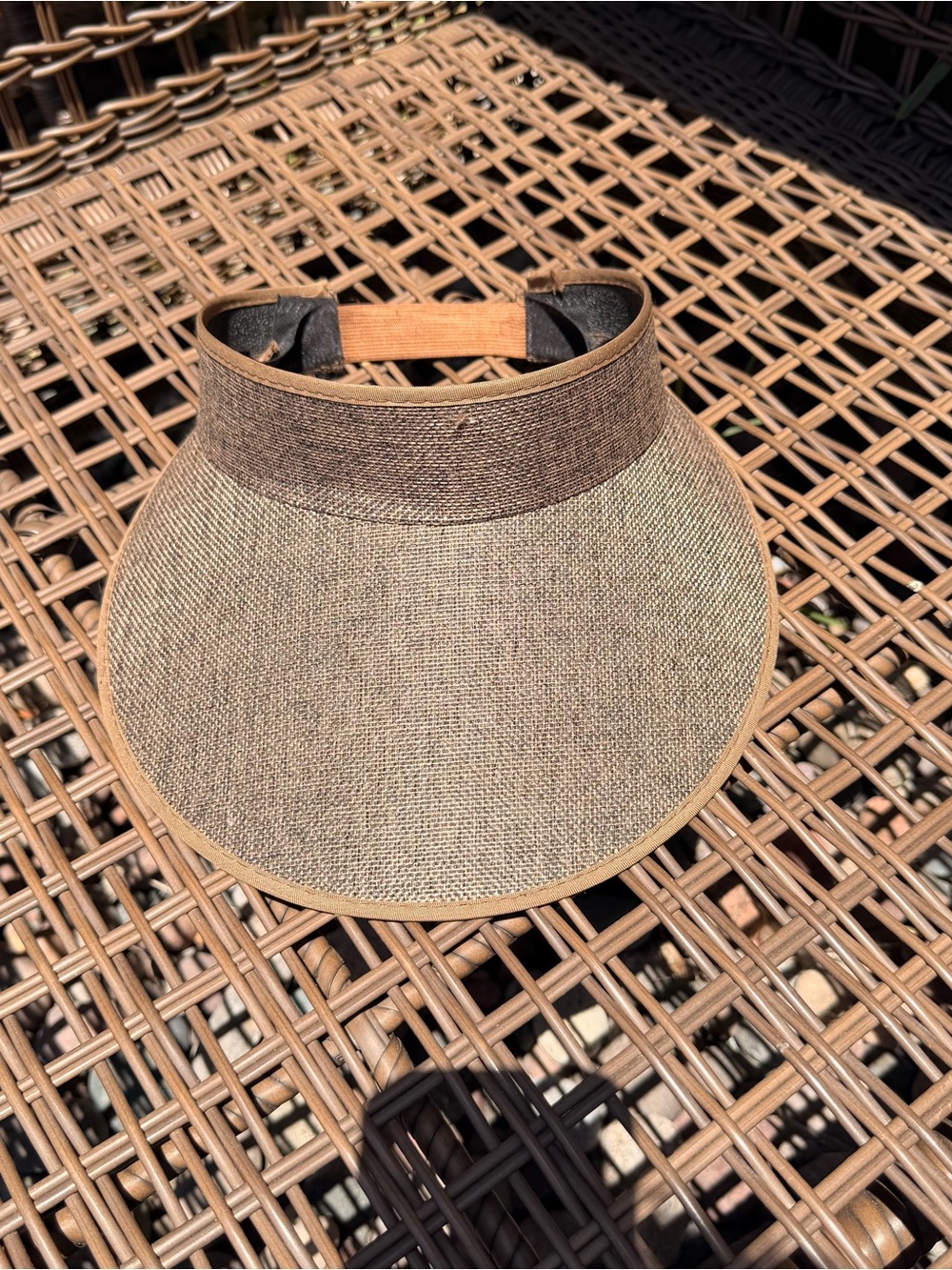 Brown Straw Sun Visor Hat - Women Accessories